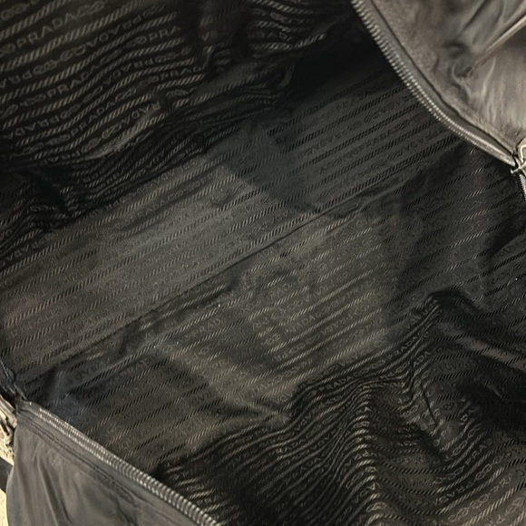 Prada Tessuto Weekender Bag with Saffiano Leather Accents - Good Condition - Picture 9 of 11